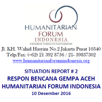 Sitrep HFI #2 Gempa Bumi di Aceh 2016