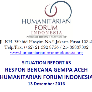 Sitrep HFI #3 Gempa Bumi di Aceh 2016